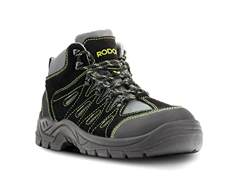 RODOPI Airgee-Force S3 Arbeitsschuhe für Herren und Damen Gr.38-47 Sicherheitsschuhe Wildleder EN ISO 20345:2011 (eu_footwear_size_system, adult, numeric, medium, numeric_44) von RODOPI