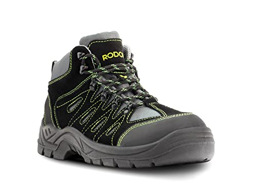 RODOPI Airgee-Force S3 Arbeitsschuhe für Herren und Damen Gr.38-47 Sicherheitsschuhe Wildleder EN ISO 20345:2011 (eu_footwear_size_system, adult, numeric, medium, numeric_40) von RODOPI