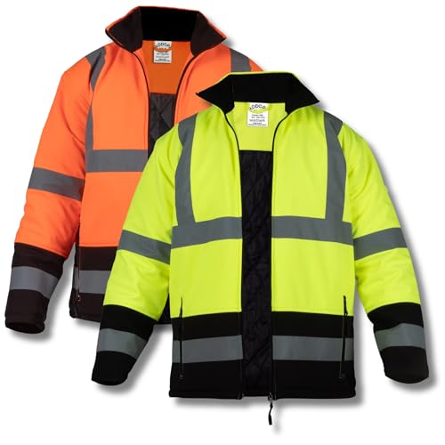 RODOPI FREEZ-Reflex Winter Arbeitsjacke Herren und Damen Gr.S-XXXL Reflektierende Jacke wasserdicht EN ISO 20471:2013 & EN ISO 13688:2013 Warnschutzjacke (as3, alpha, m, regular, regular, Orange) von RODOPI