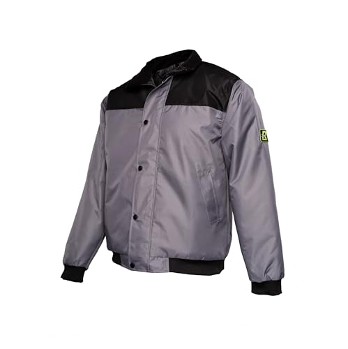 RODOPI Windyard Arbeitsjacke für Herren und Damen Pilotenjacke grau schwarz Bomberjacke Gr. S-3XL gefütterte Jacke mit flexiblem Bund an Armen und Hüfte RODOPI Windyard Arbeitsjacke für Herren und Damen Pilotenjacke grau schwarz Bomberjacke Gr. S-3XL gefütterte Jacke mit flexiblem Bund an Armen und Hüfte von RODOPI