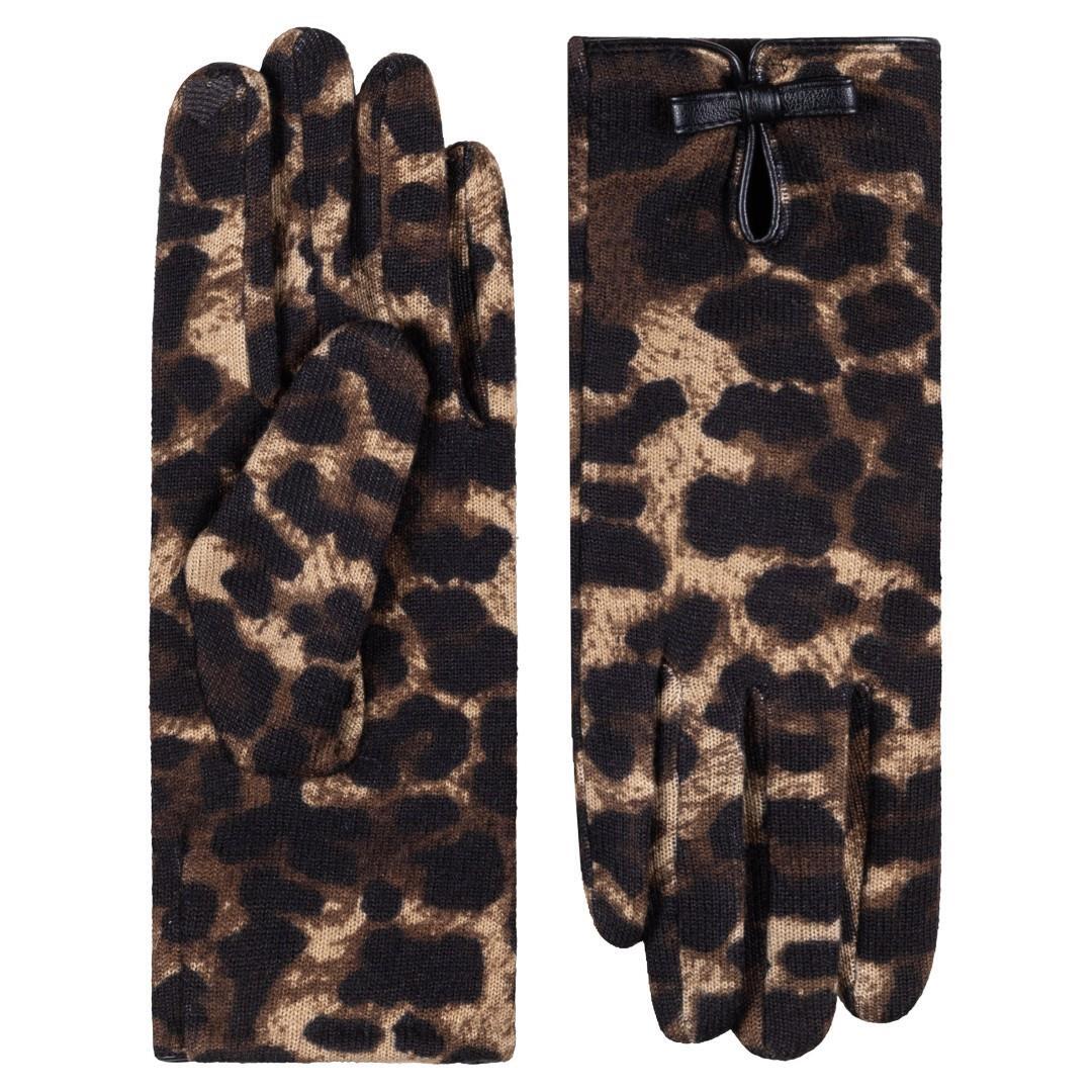 ROECKL - D. Handschuh Leo & Bow Black schwarz/braun - Gr. - 7 1/2 von ROECKL