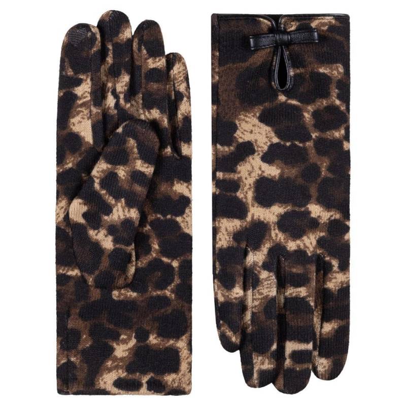 ROECKL - D. Handschuh Leo & Bow Black schwarz/braun - Gr. - 7 1/2 von ROECKL