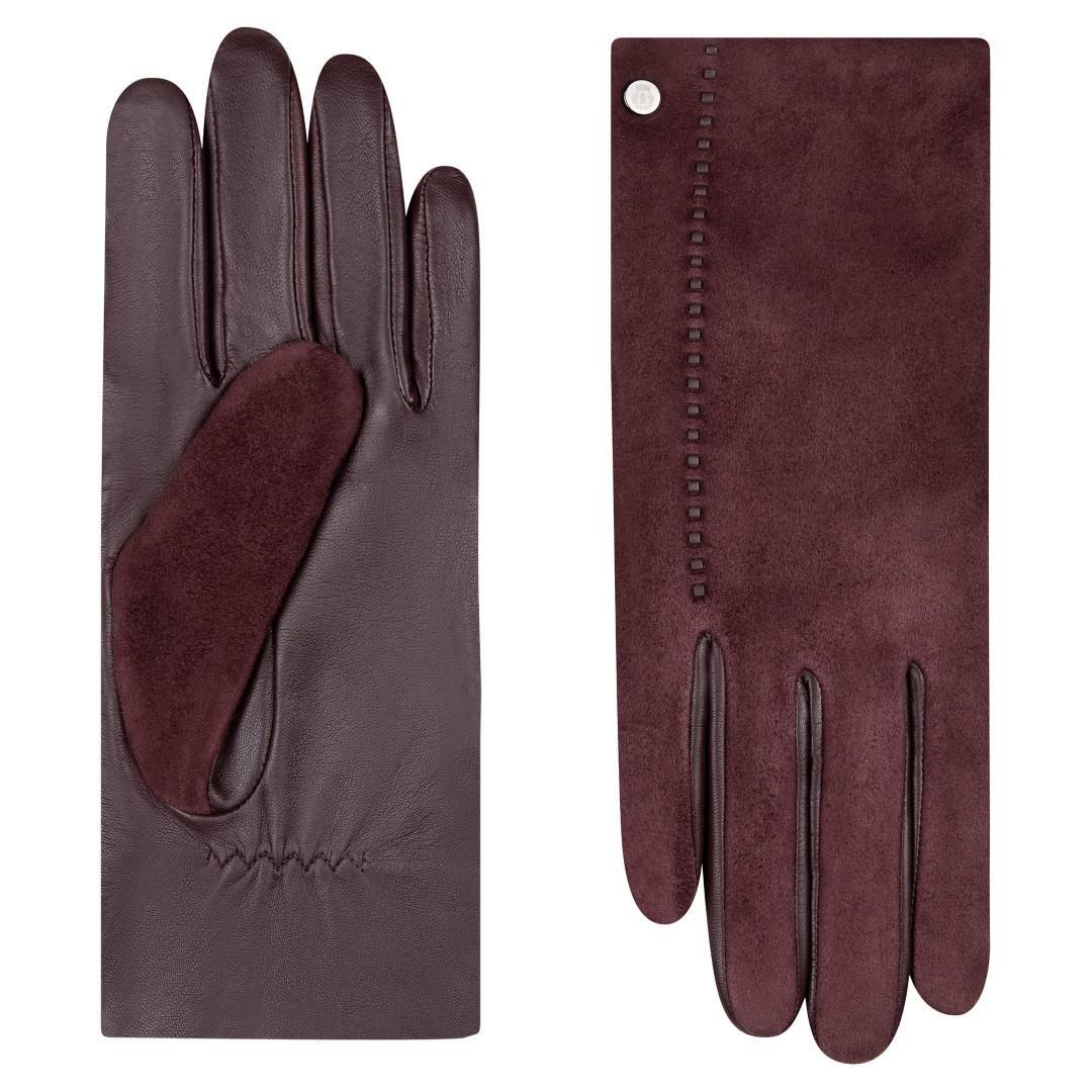 ROECKL - Damen Handschuhe Nantes Wine Bordo - Gr. - 7 von ROECKL