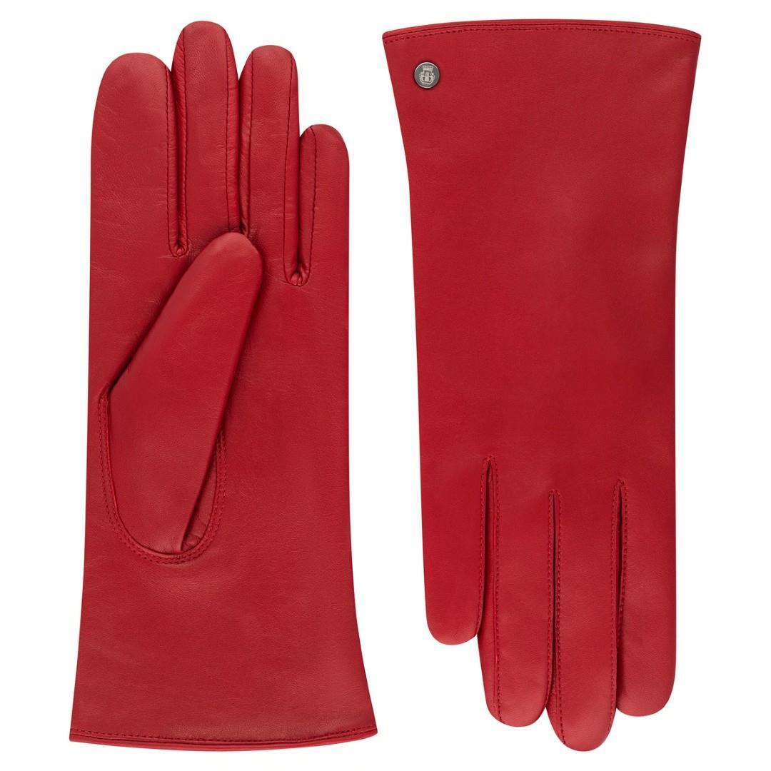 ROECKL - Damen Handschuhe Schoenefeld Classic Red Rot - Gr. - 7 von ROECKL