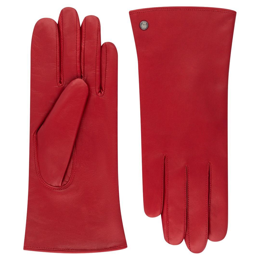 ROECKL - Damen Handschuhe Schoenefeld Classic Red Rot - Gr. - 8 von ROECKL