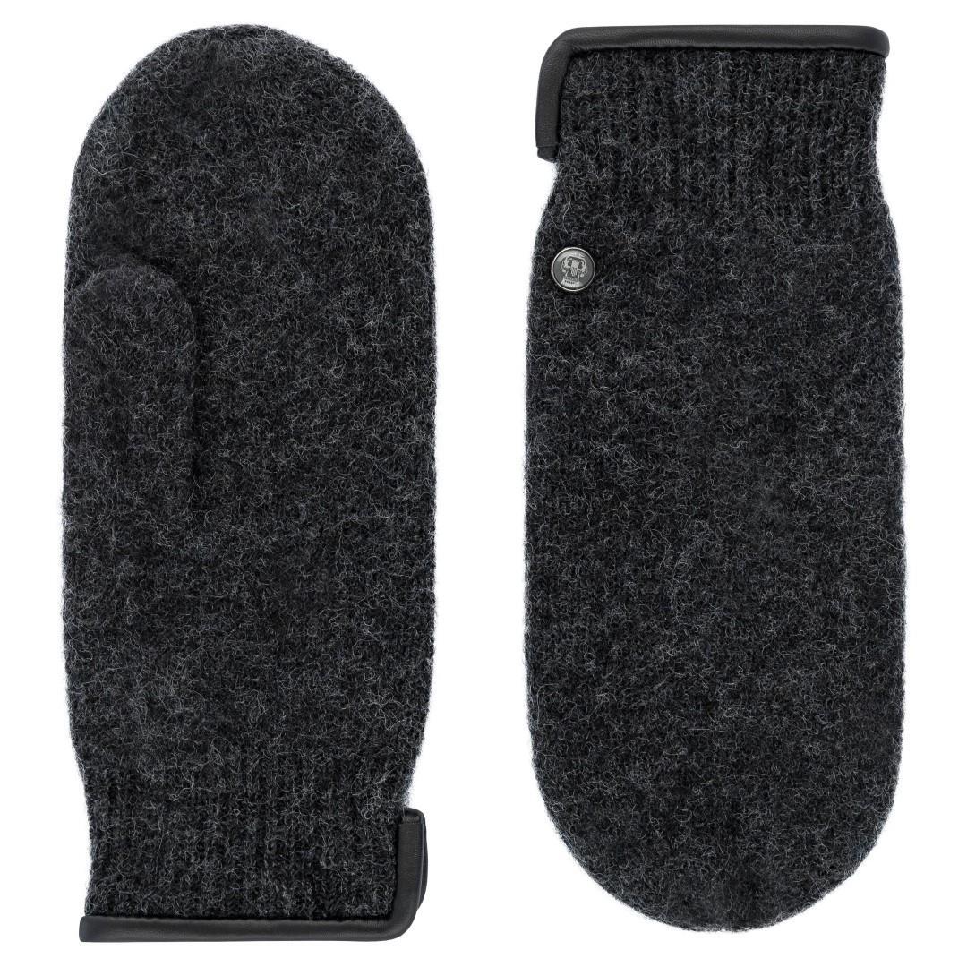 ROECKL - Damen Handschuhe Schurwolle Antracite Dunkelgrau - Gr. - 6 1/2 von ROECKL