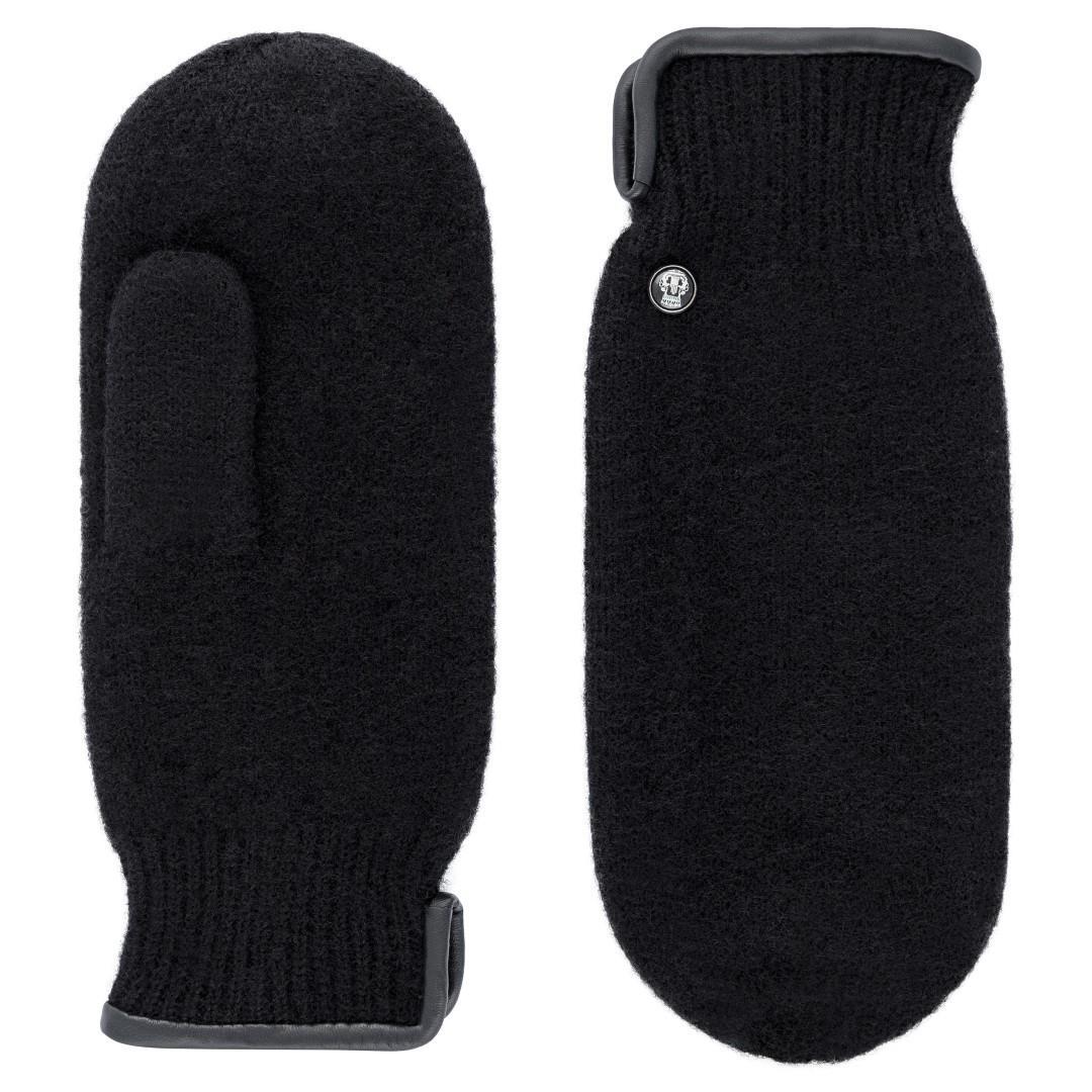 ROECKL - Damen Handschuhe Schurwolle Black Schwarz - Gr. - 7 von ROECKL