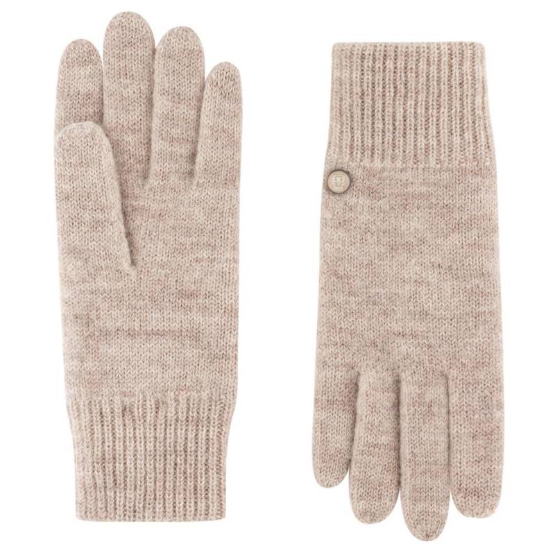 ROECKL - Damen Handschuhe Walkhandschuh Mit Kaschmir Mink Beige - Gr. - 7 von ROECKL