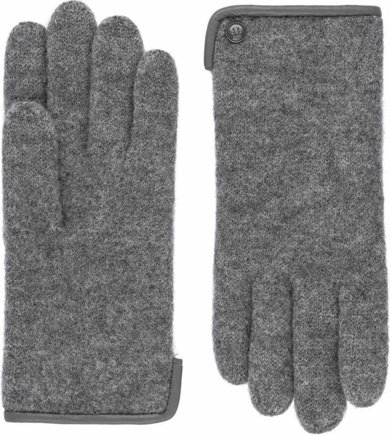 ROECKL - FELTED WOOL Damen Handschuh Walk Felted Wool Flanell Grau von ROECKL