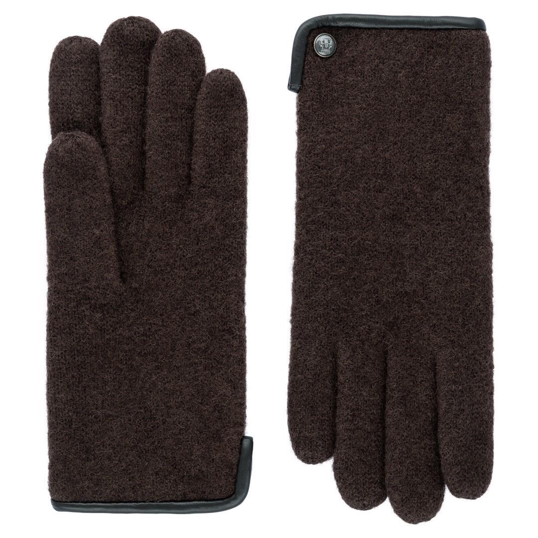 ROECKL - FELTED WOOL Damen Handschuh Walk Felted Wool Mocca Braun von ROECKL
