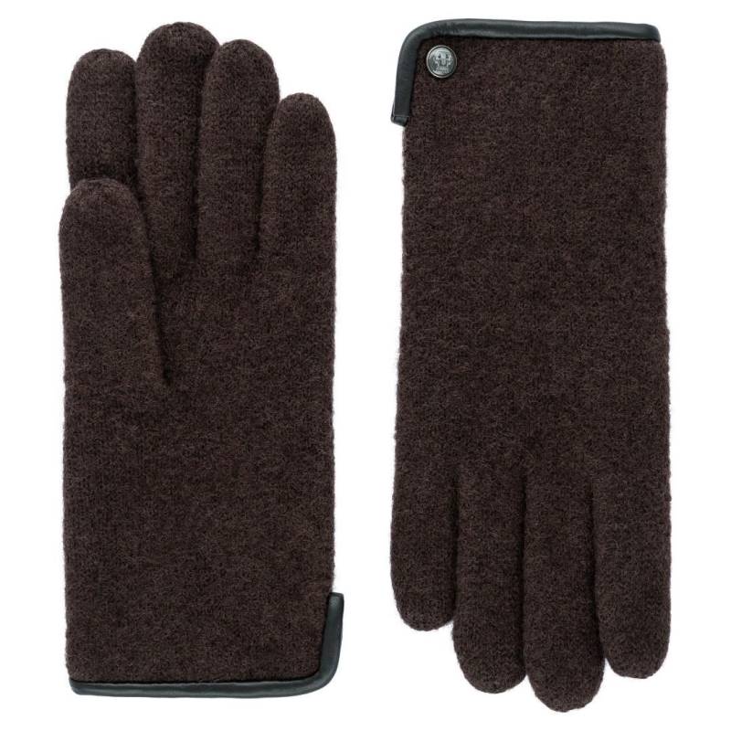 ROECKL - FELTED WOOL Damen Handschuh Walk Felted Wool Mocca Braun von ROECKL