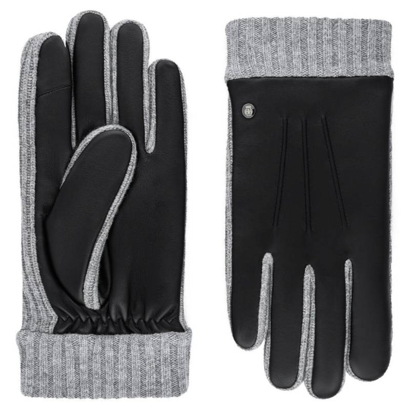 ROECKL - H. Handschuh Witten Touch Black-Grey schwarz/weiß - Gr. - 9 1/2 von ROECKL
