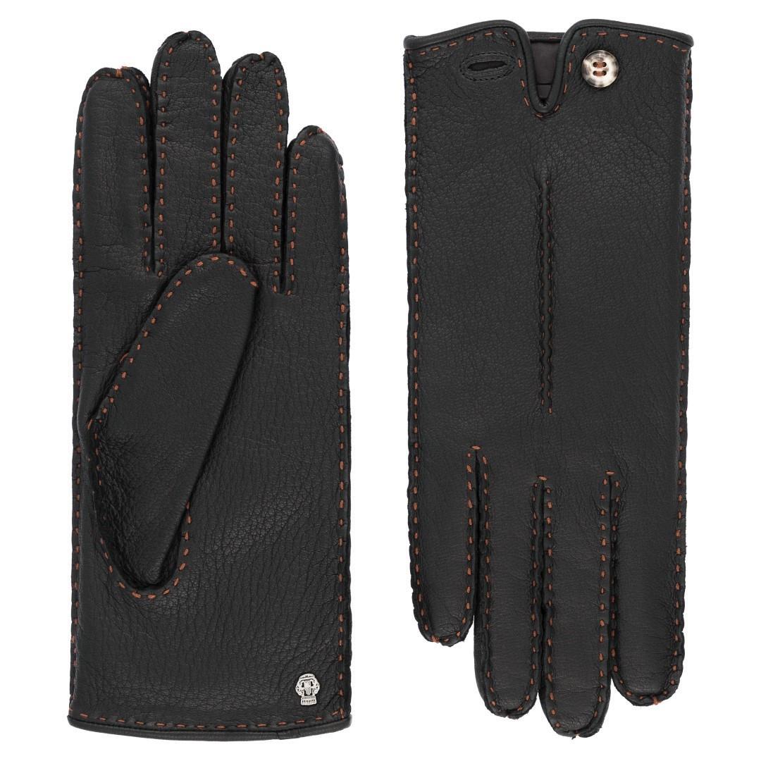 ROECKL - HIRSCH Damen Handschuh Vancouver Hirsch Black Schwarz - Gr. - 8 1/2 von ROECKL