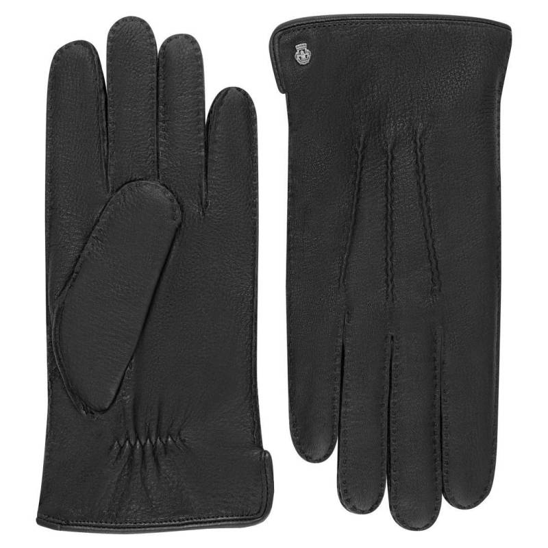 ROECKL - HIRSCH Herren Handschuh Cashmire Garmisch Black Schwarz - Gr. - 8 von ROECKL