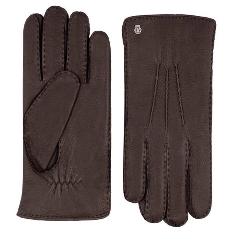 ROECKL - HIRSCH Herren Handschuh Cashmire Garmisch Coffee Kaffee - Gr. - 9 1/2 von ROECKL