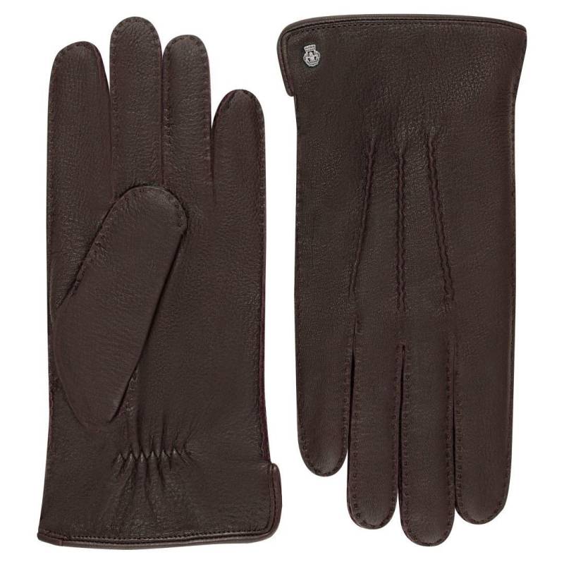 ROECKL - HIRSCH Herren Handschuh Cashmire Garmisch Mocca Kaffee - Gr. - 8 von ROECKL