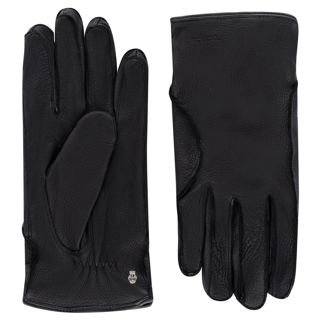 ROECKL - Herren Handschuhe Hirsch Hanko Black Schwarz - Gr. - 8 von ROECKL