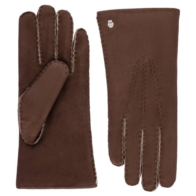 ROECKL - LAMM CURLY Damen Handschuh Lammy Aspen Coffee Kaffee von ROECKL