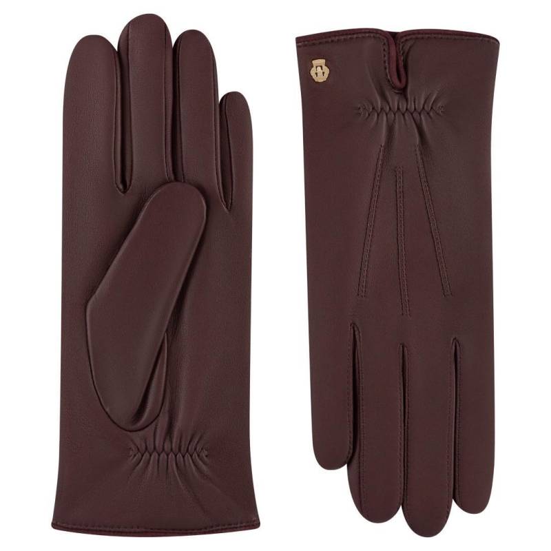 ROECKL - NAPPA CLASSICS Damen Handschuh Antwerpen Nappa Classics 488 Dunkelrot - Gr. - 7 von ROECKL