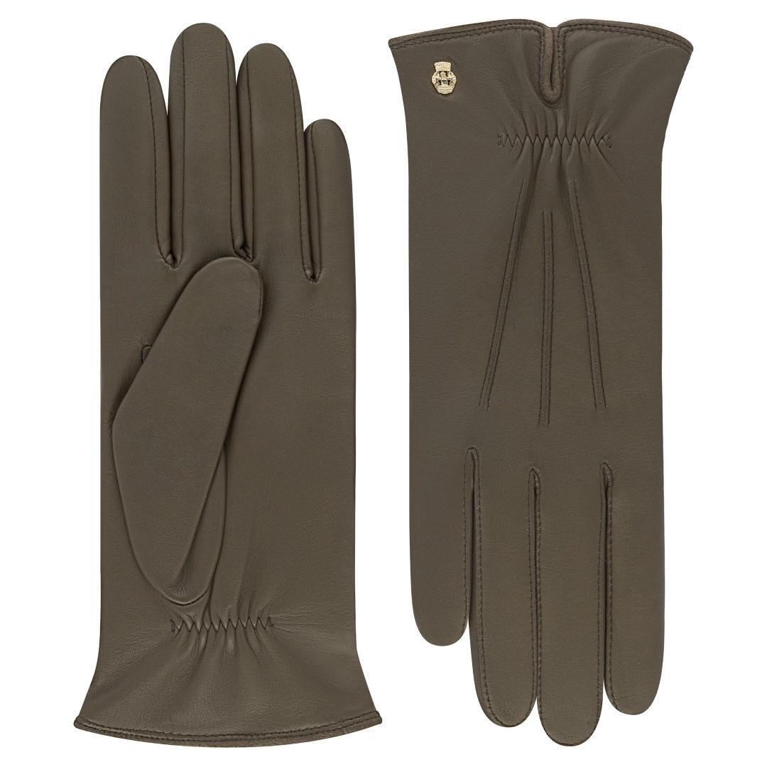ROECKL - NAPPA CLASSICS Damen Handschuh Antwerpen Nappa Classics Moss Schlamm - Gr. - 7 von ROECKL