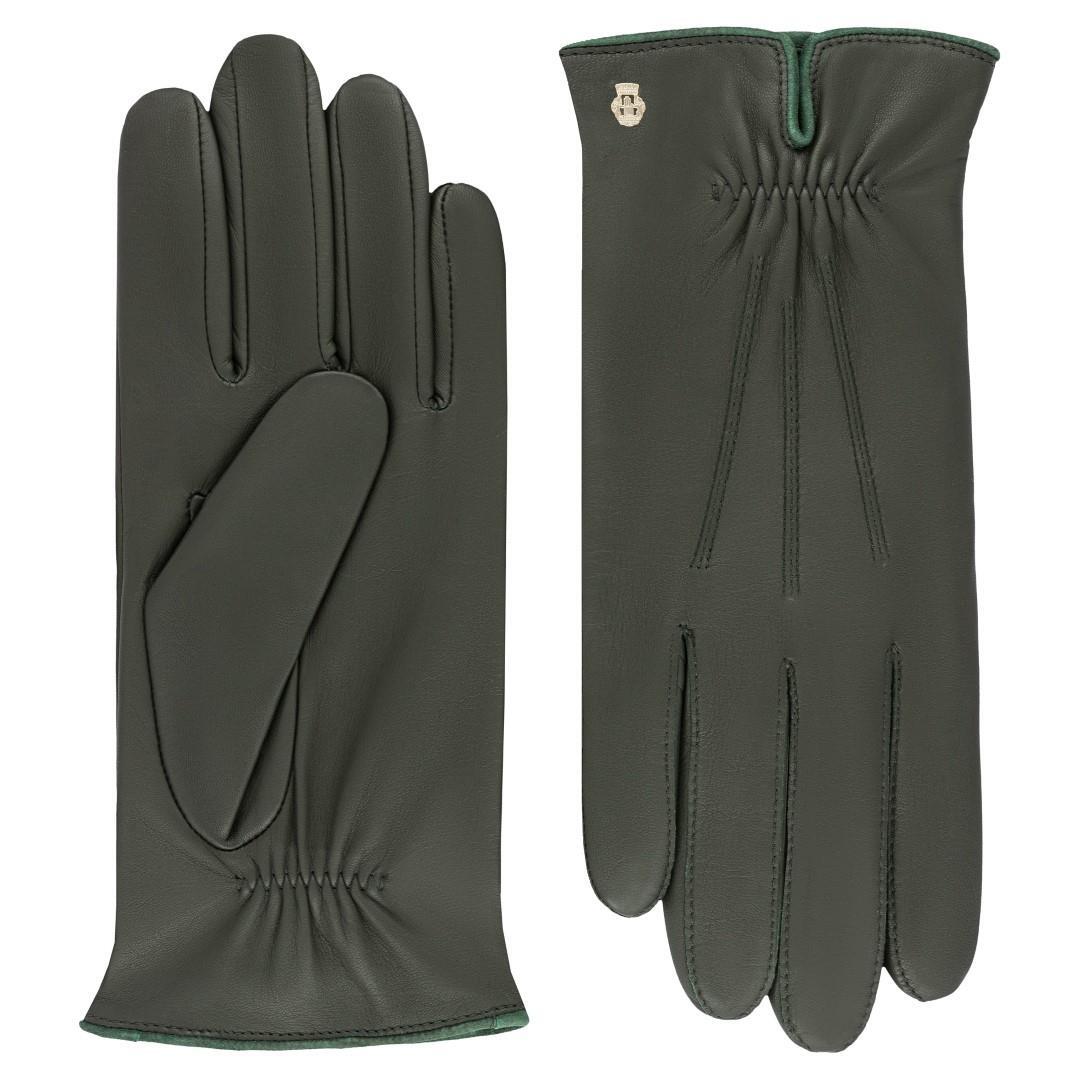 ROECKL - NAPPA CLASSICS Damen Handschuh Antwerpen Nappa Classics Pine Grün - Gr. - 7 von ROECKL