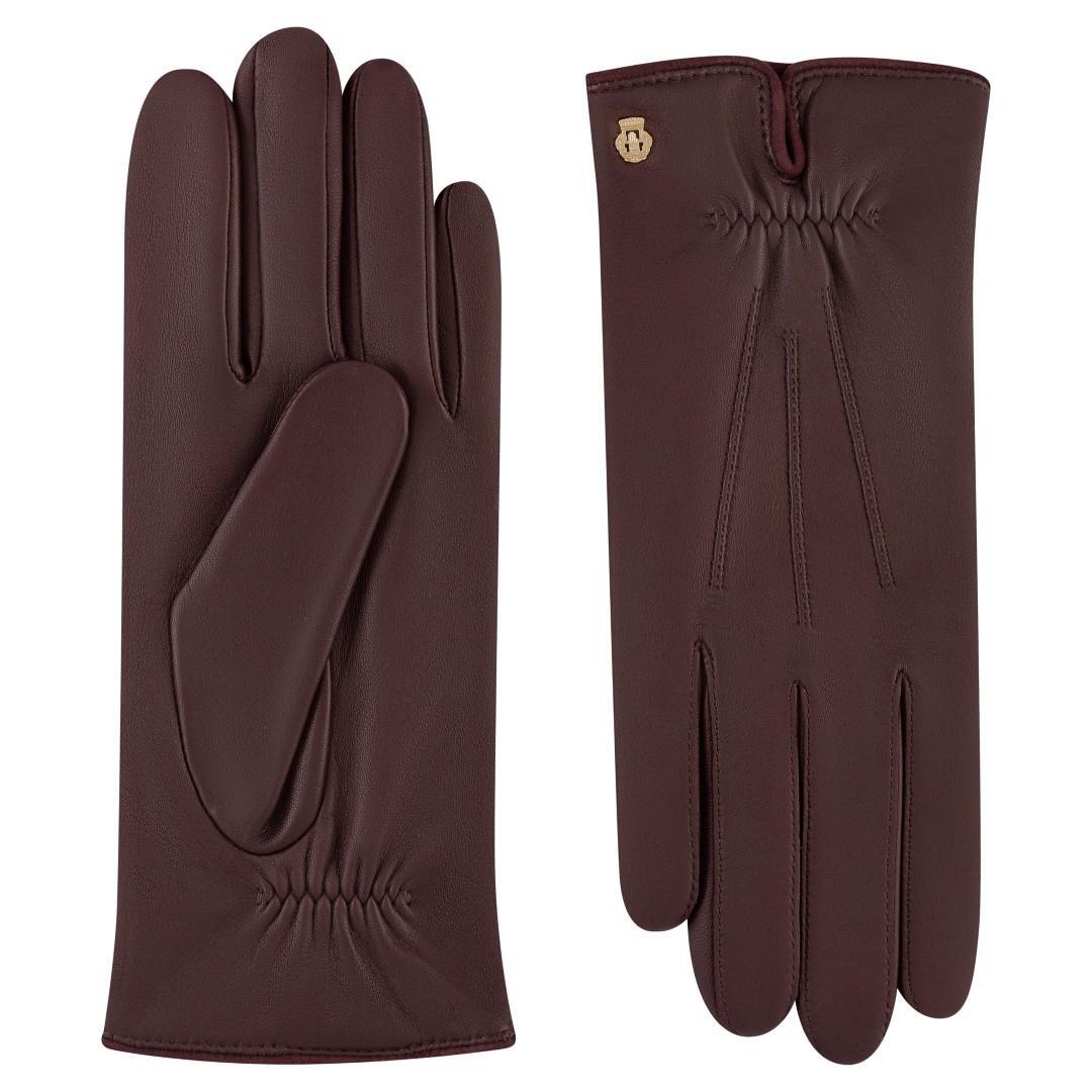 ROECKL - NAPPA CLASSICS Damen Handschuh Antwerpen Nappa Classics Wine Bordo - Gr. - 8 von ROECKL