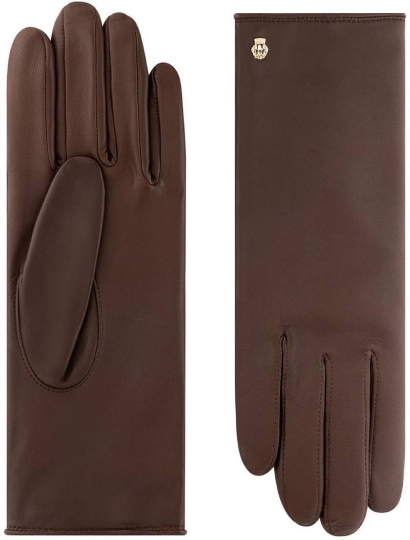 ROECKL - NAPPA CLASSICS Damen Handschuh Hamburg Nappa Haarschaf Walnut Braun von ROECKL