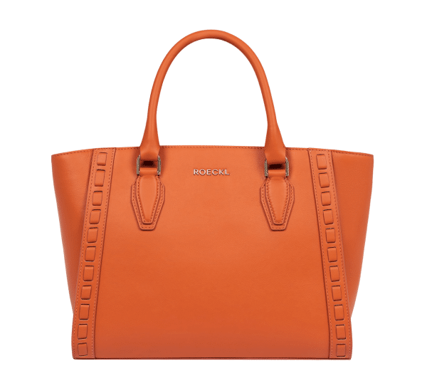 ROECKL - Roeckl Mathilde Crafted Medium Handtasche, Umhängetasche, Orange von ROECKL