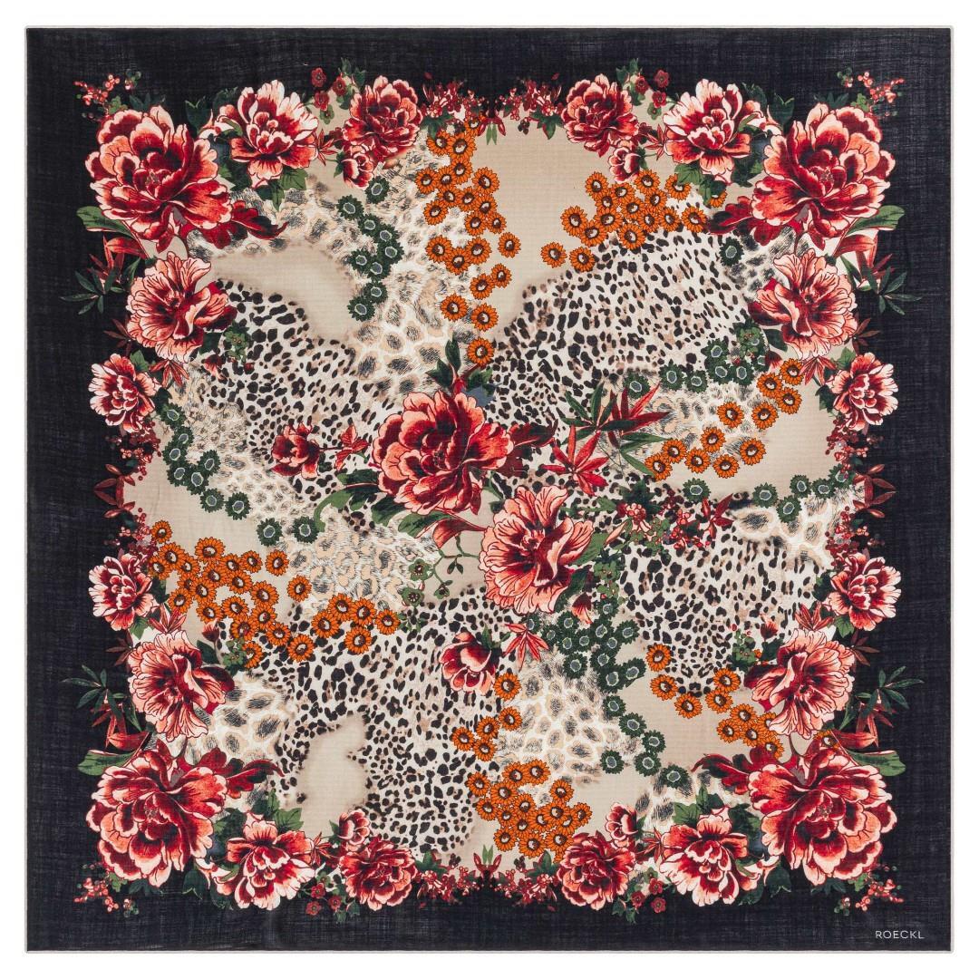 ROECKL - Textile Accessoire Blooming Wilderness 100X100 Black Multi von ROECKL