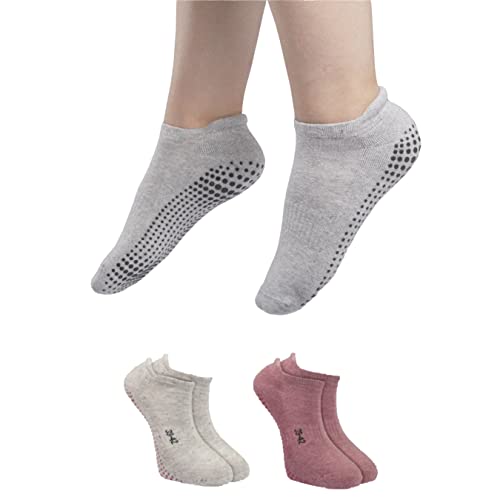 RØDER 2 Paar Stoppersocken Damen & Herren • Yoga Socken • Antirutschsocken • ABS Socken • Haussocken mit Noppen • Stoppersocken Herren (35-38 d/r) von RØDER