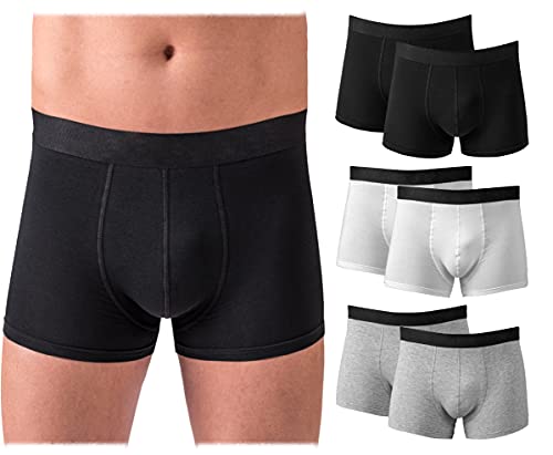 RØDER Herren Boxershorts 6er Pack • Shorts für Männer • Baumwolle • Kein Kratzender Zettel • Unterwäsche • perfekte Passform • Gemischt • Größe 3XL von RØDER