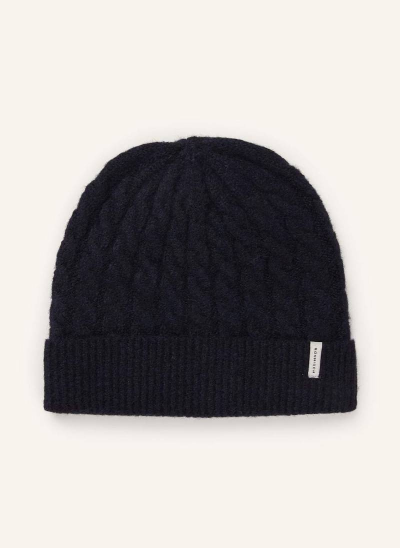 Röhnisch Mütze Cable Lined blau von RÖHNISCH