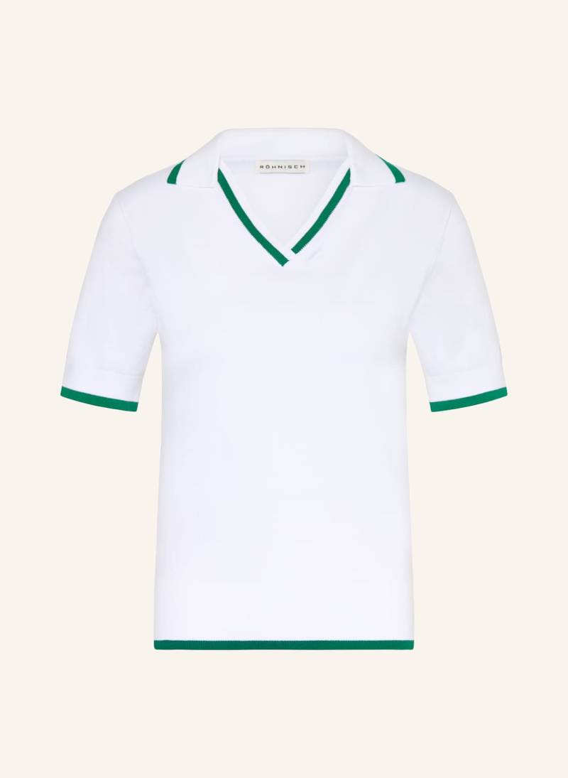 Röhnisch Strick-Poloshirt Swing Regular Fit weiss von RÖHNISCH