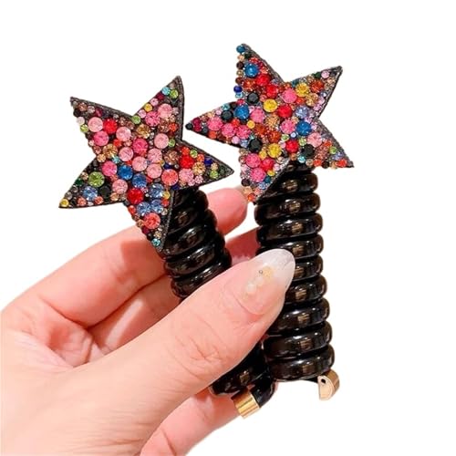 1 paar Erwachsene Telefon Kabel Ring Nette Haar Große Matt Krawatte Kopf kinder Hephone kabel(238) von ROEUIPG