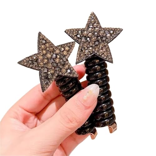 1 paar Erwachsene Telefon Kabel Ring Nette Haar Große Matt Krawatte Kopf kinder Hephone kabel(239) von ROEUIPG