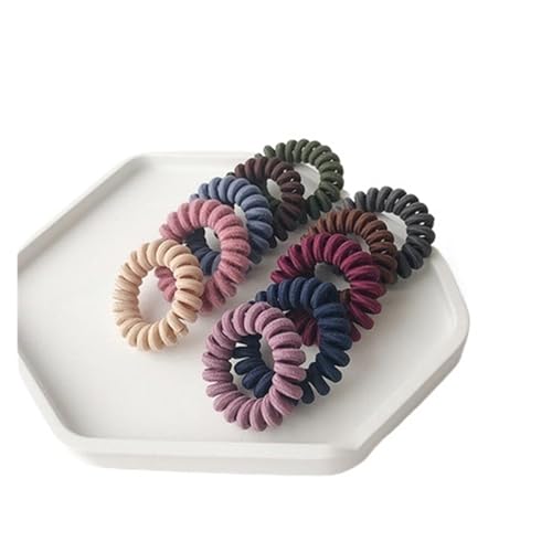 10 stücke Mädchen Gummiband Kopfschmuck Stirnband Anti-telefon Linie Haar Ring Weibliche Version Band Seil Zubehör(Style-5) von ROEUIPG