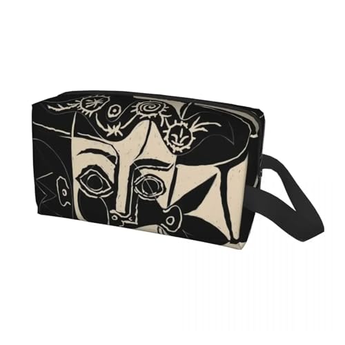 Benutzerdefinierte Pablo Picasso Mädchen vor einem Spiegel Reise Kosmetiktasche for Frauen Kulturbeutel Make-up Organizer Lady Beauty Aufbewahrung Dopp Kit(Color01) von ROEUIPG