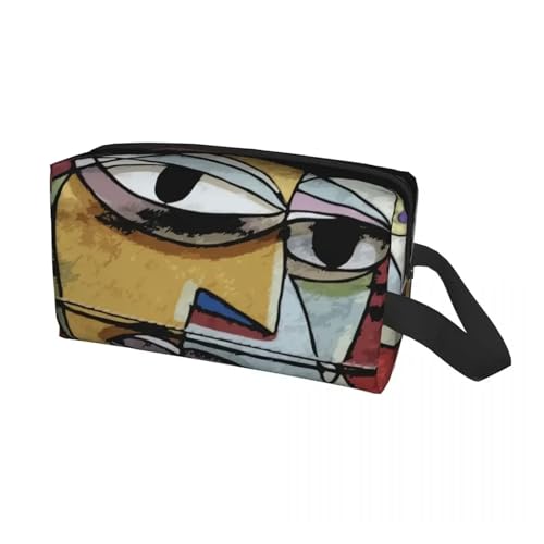 Benutzerdefinierte Pablo Picasso Mädchen vor einem Spiegel Reise Kosmetiktasche for Frauen Kulturbeutel Make-up Organizer Lady Beauty Aufbewahrung Dopp Kit(Color02) von ROEUIPG