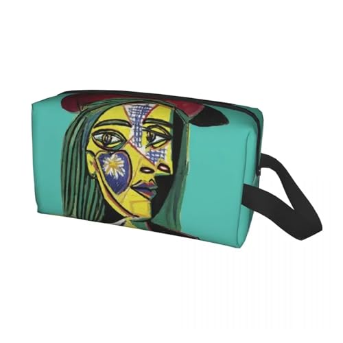Benutzerdefinierte Pablo Picasso Mädchen vor einem Spiegel Reise Kosmetiktasche for Frauen Kulturbeutel Make-up Organizer Lady Beauty Aufbewahrung Dopp Kit(Color09) von ROEUIPG