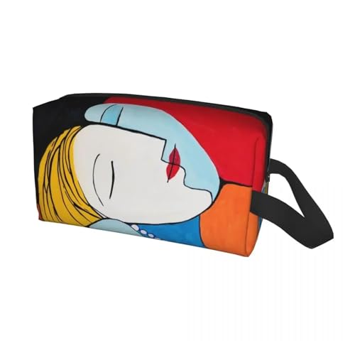 Benutzerdefinierte Pablo Picasso Mädchen vor einem Spiegel Reise Kosmetiktasche for Frauen Kulturbeutel Make-up Organizer Lady Beauty Aufbewahrung Dopp Kit(Color14) von ROEUIPG