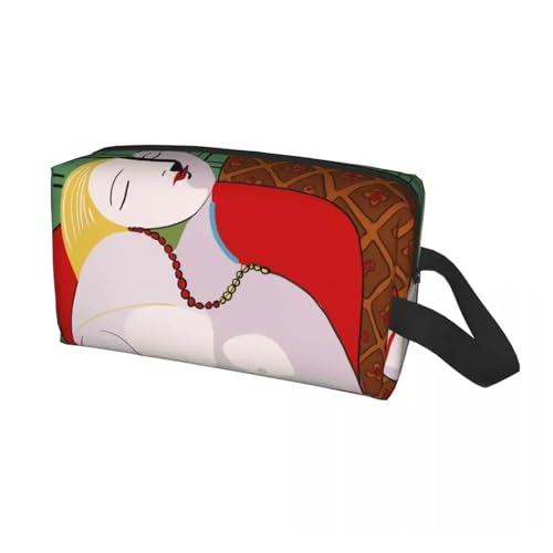 Benutzerdefinierte Pablo Picasso Mädchen vor einem Spiegel Reise Kosmetiktasche for Frauen Kulturbeutel Make-up Organizer Lady Beauty Aufbewahrung Dopp Kit(Color15) von ROEUIPG