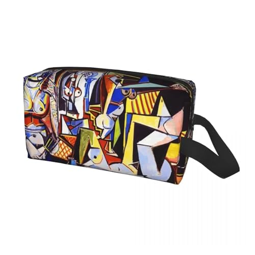 Benutzerdefinierte Pablo Picasso Mädchen vor einem Spiegel Reise Kosmetiktasche for Frauen Kulturbeutel Make-up Organizer Lady Beauty Aufbewahrung Dopp Kit(Color19) von ROEUIPG