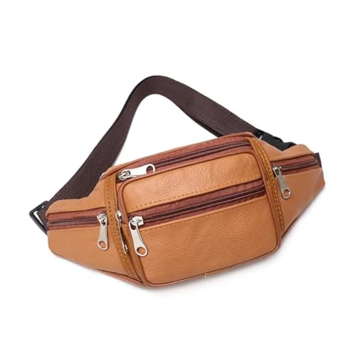 Herren Hüfttasche Ledertasche Gürtel Männlich Künstliche Fanny Kleine Umhängetaschen for Männer(Yellow) von ROEUIPG