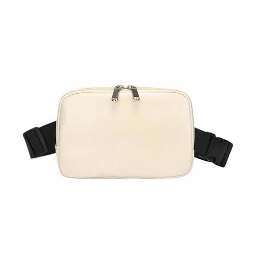Männer Taille Packs Minimalismus Sling Umhängetasche Pendeln Brust Unisex Telefon(Beige) von ROEUIPG