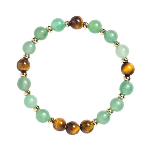 ROEUIPG Gelbes Tigerauge-grünes Aventurin-Armband lockt Glück, Verbesserung, Karriere, Reiki-Energiestein, Schmuck, Geschenk ROEUIPG Gelbes Tigerauge-grünes Aventurin-Armband lockt Glück, Verbesserung, Karriere, Reiki-Energiestein, Schmuck, Geschenk von ROEUIPG