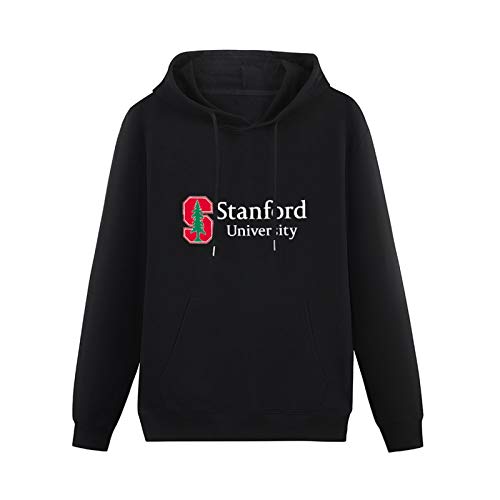 Long Sleeve Hooded Sweatshirt Chocol Stanford University Vintage Stanford Cool Cotton Blend Hoody Black S von ROF