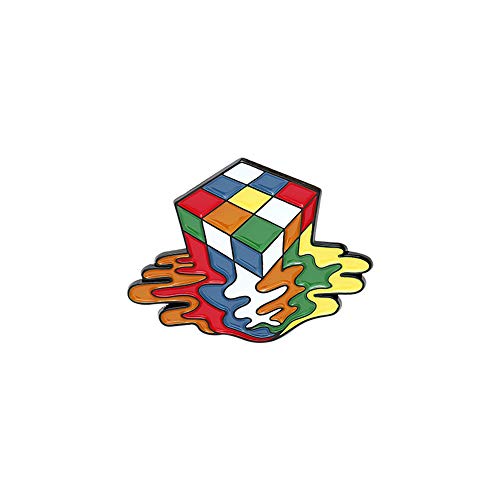 Cute Emaille Pin Cartoon Magic Cube Bround Pin für Kinder Anstecknadeln Zubehör für Backpacks Abzeichen Hats Taschen Geschenk Prämie von ROFARSO