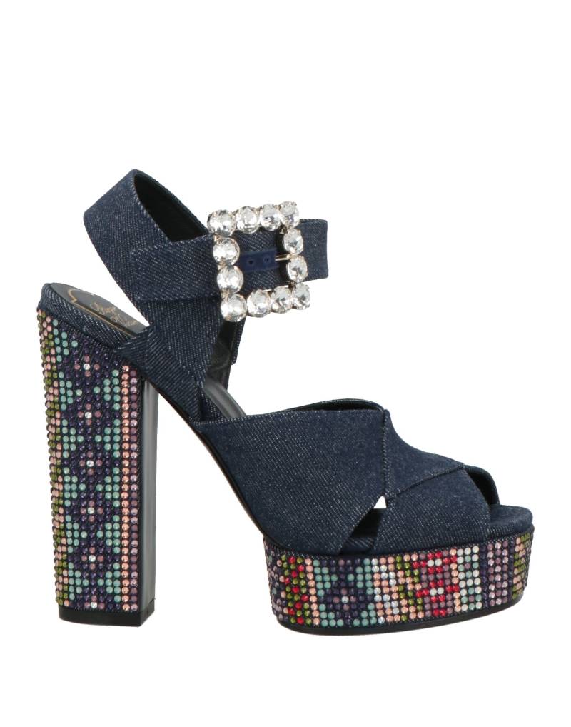 ROGER VIVIER Sandale Damen Blau von ROGER VIVIER