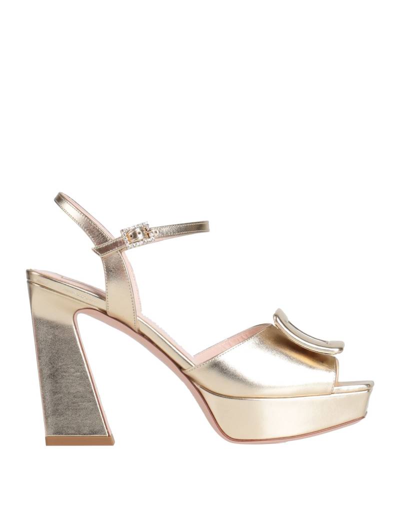 ROGER VIVIER Sandale Damen Gold von ROGER VIVIER