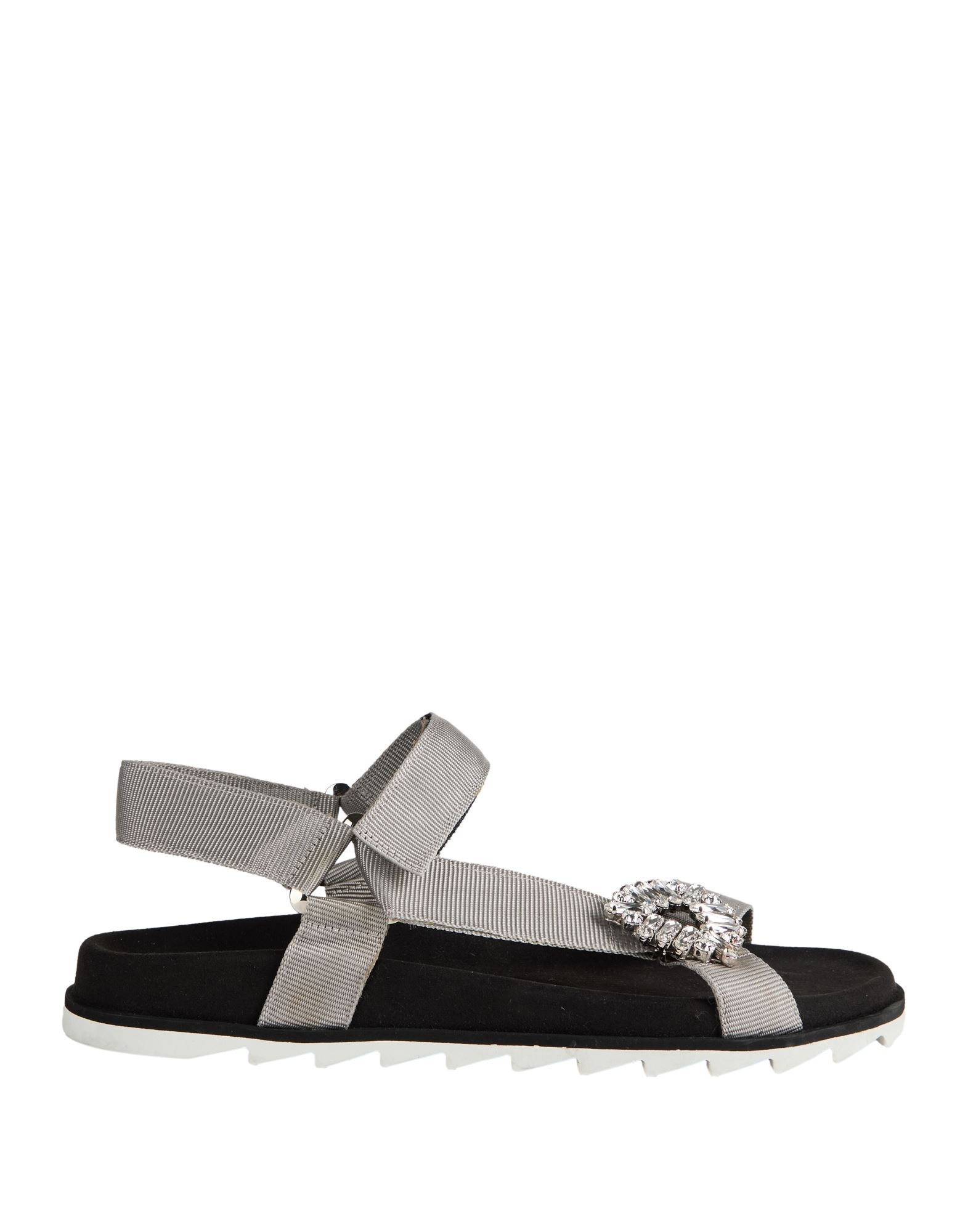ROGER VIVIER Sandale Damen Hellgrau von ROGER VIVIER